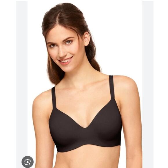 Wacoal Flawless Comfort Underwire Bra 851226 Black 34D Unpadded - Picture 1 of 12